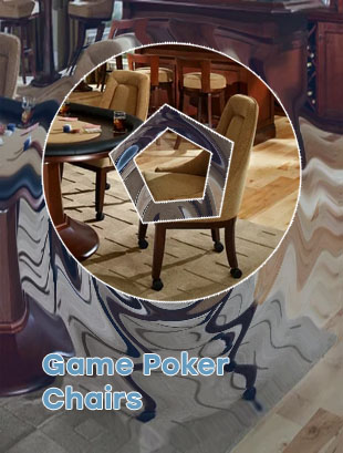 Leather poker table chairs