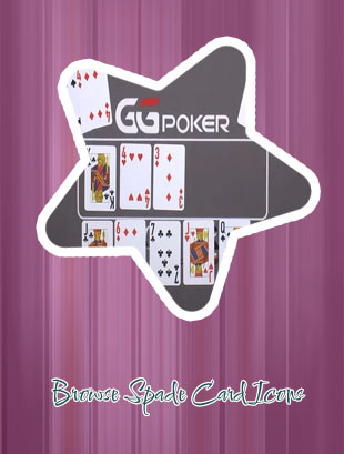 Spade poker card