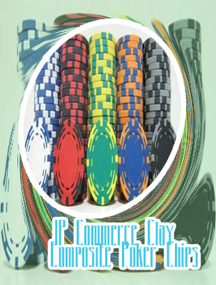 Z striped poker chips